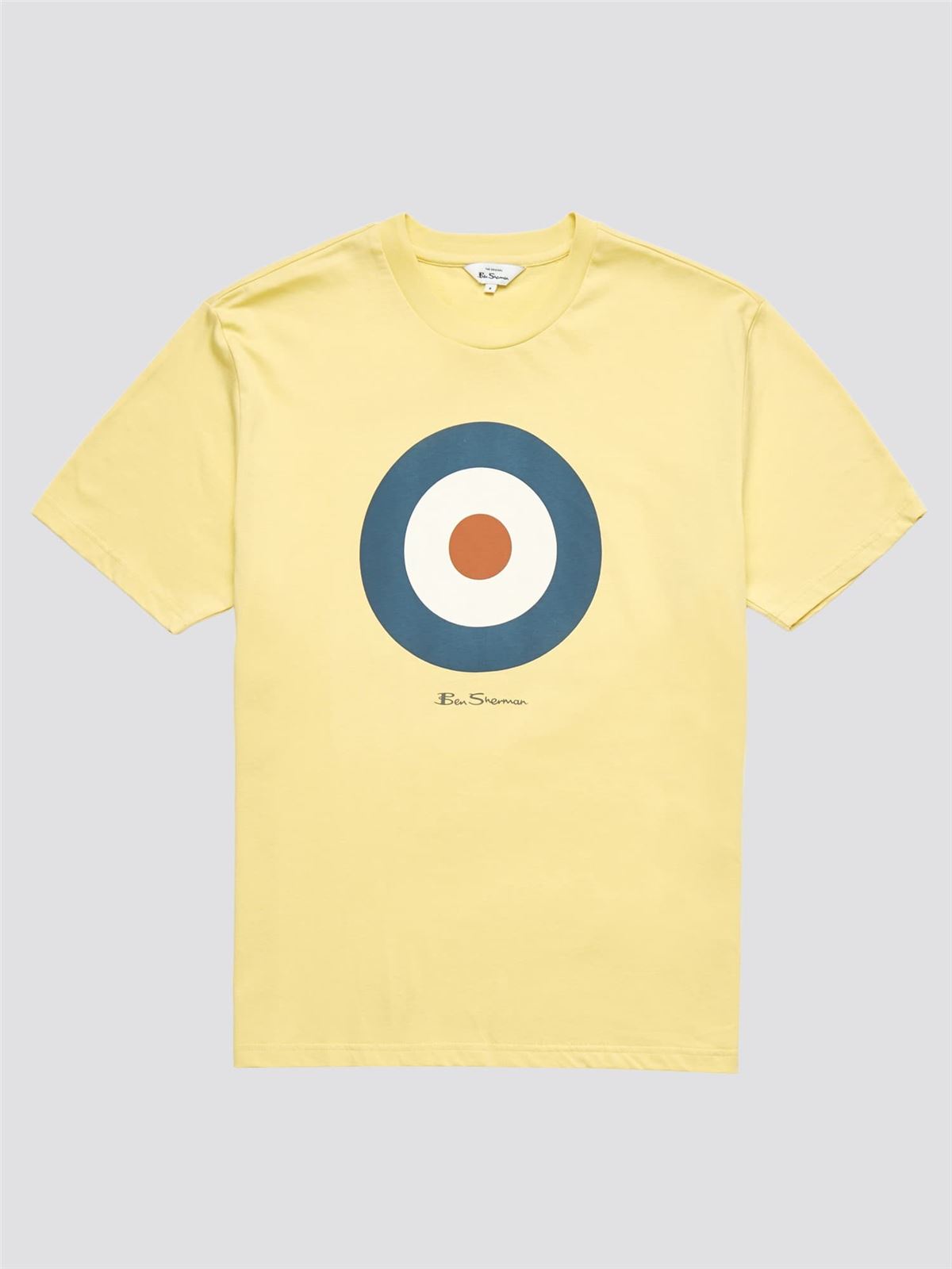 Camiseta Ben Sherman 0065093 440 Target tee lemon - Imagen 3