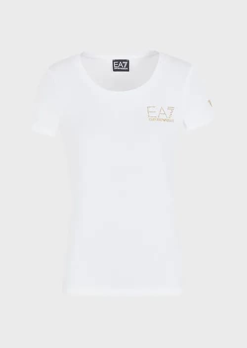 Camiseta EA7 Emporio Armani 8NTT65 TJDQZ 1100 blanco - Imagen 1