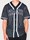 Camiseta KARL KANI 6033360 6033360 KK Sarif Pinstripe Baseball shirt black/white - Imagen 1