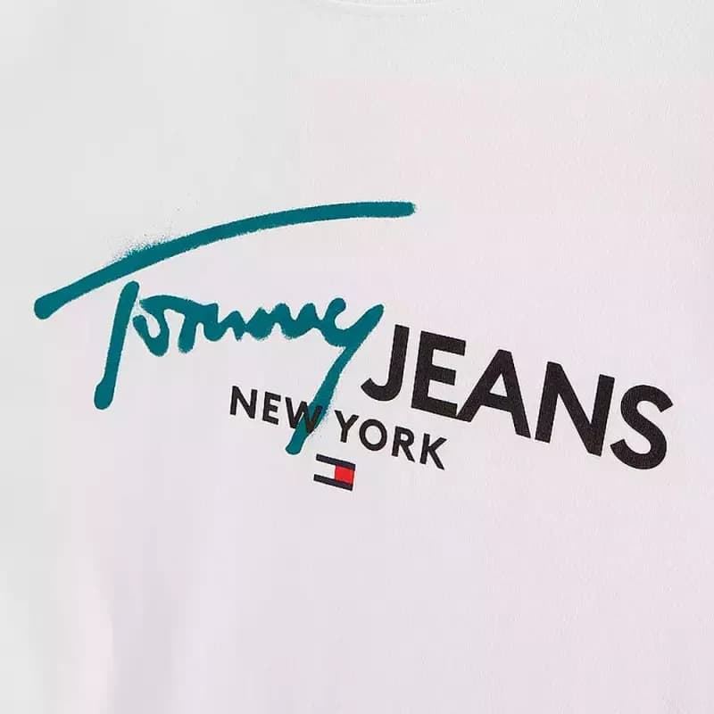 Camiseta Tommy Jeans DM0DM18572 YBR white - Imagen 3
