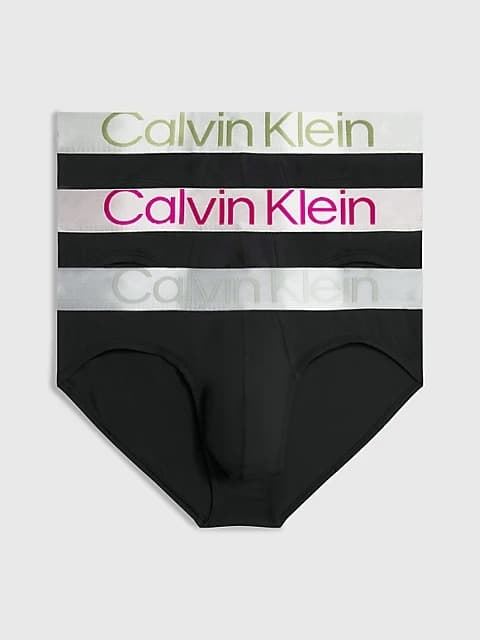 3 Slips Calvin Klein 000NB3129A GIW black - Imagen 1