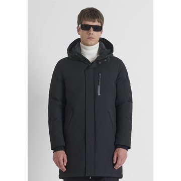 Abrigo ANTONY MORATO MMCO01033 FA600287 9000 Long Coat Regular Fit Negro - Imagen 1