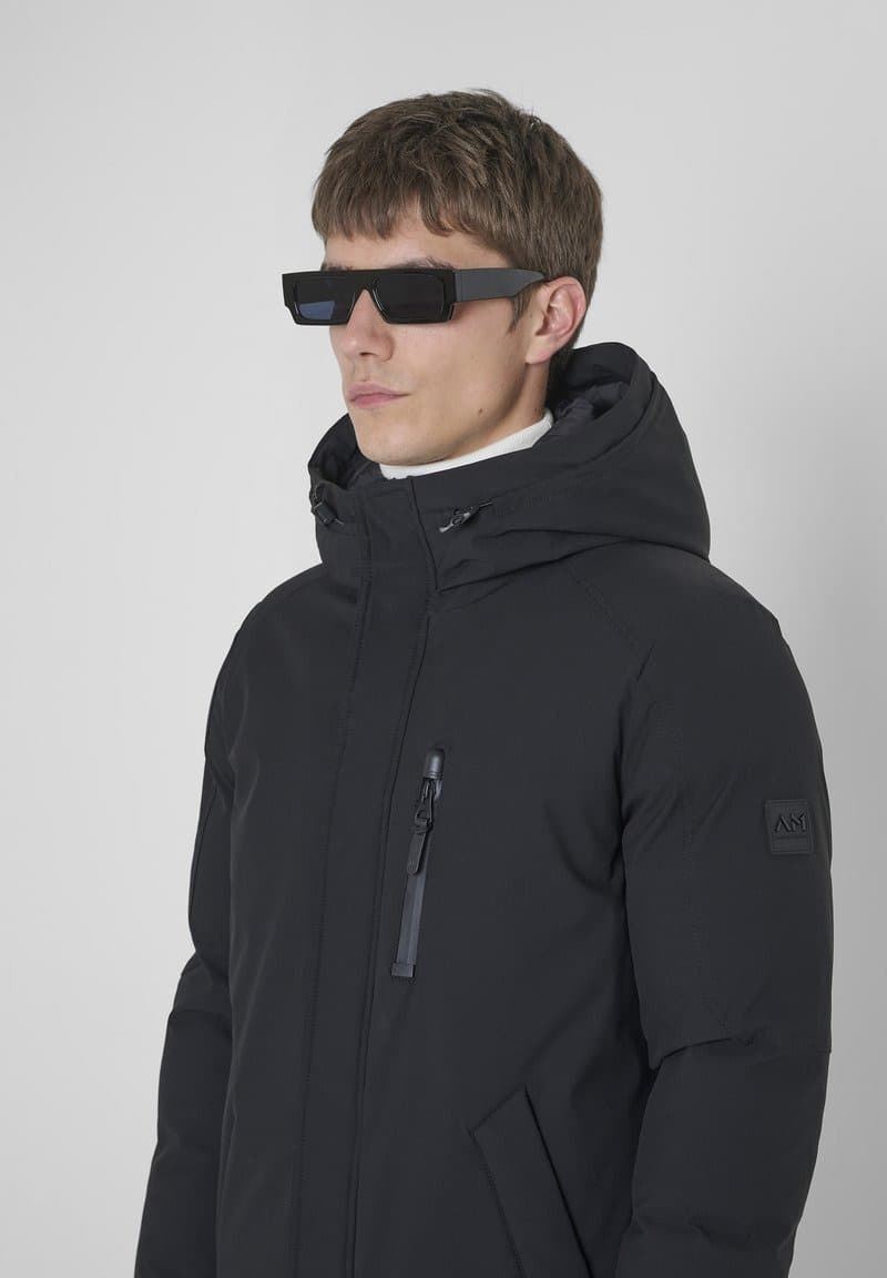 Abrigo ANTONY MORATO MMCO01033 FA600287 9000 Long Coat Regular Fit Negro - Imagen 3