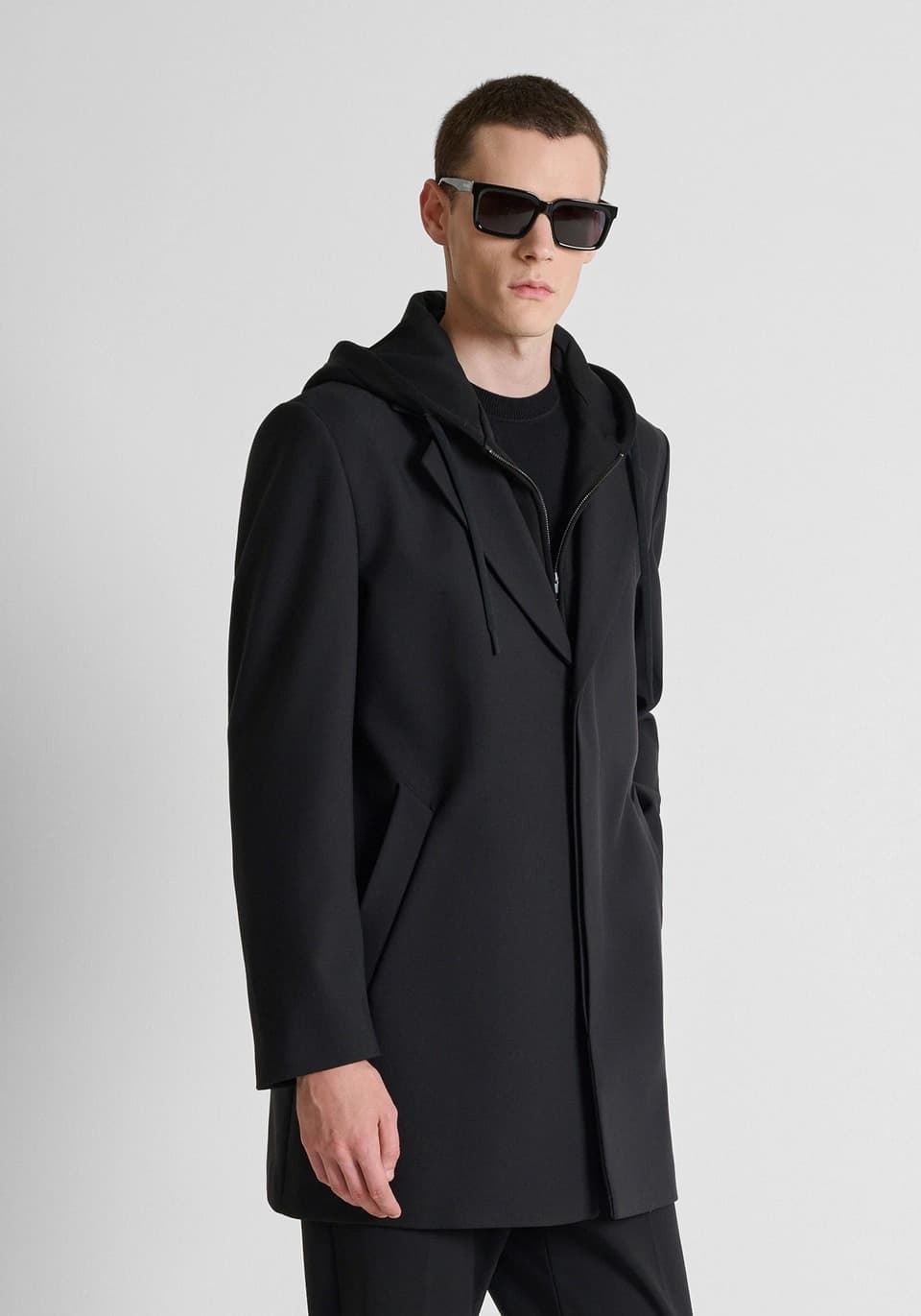 Abrigo Antony Morato Regular Fit Black MMCO01021 FA600162 9000 - Imagen 2