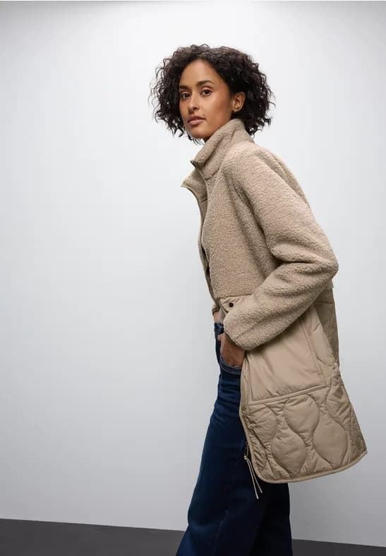 Abrigo Reef Sand Street One Mat Mix Teddy Coat 202111 12285 - Imagen 1