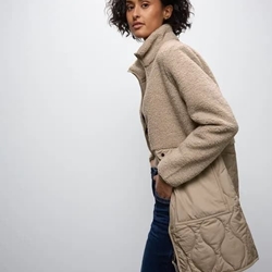 Abrigo Reef Sand Street One Mat Mix Teddy Coat 202111 12285 - Imagen 1