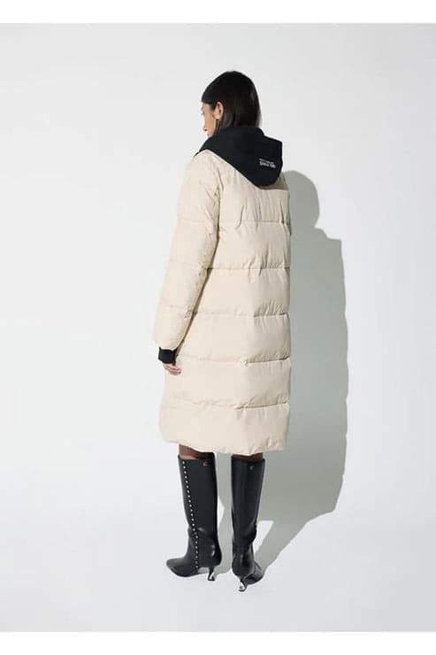 Anorak Lola Casademunt Largo con Capucha Crudo LF2601011 001 - Imagen 2