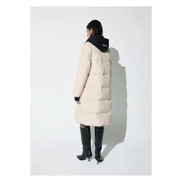 Anorak Lola Casademunt Largo con Capucha Crudo LF2601011 001 - Imagen 2