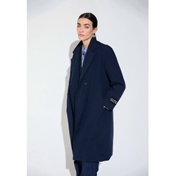 Anorak LOLA CASADEMUNT LF2601006 tejido técnico con acolchado navy - Imagen 1
