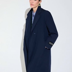 Anorak LOLA CASADEMUNT LF2601006 tejido técnico con acolchado navy - Imagen 1