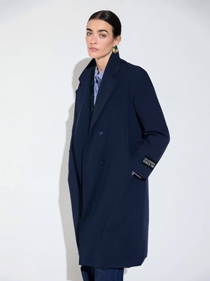 Anorak LOLA CASADEMUNT LF2601006 tejido técnico con acolchado navy - Imagen 1