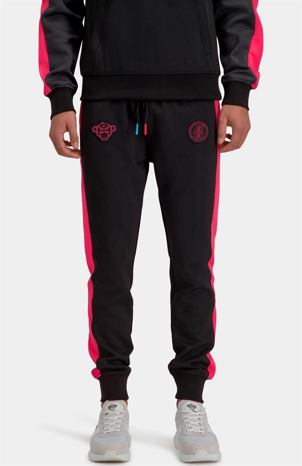 Augmented Trackpants BLACK BANANAS black/hot pink - Imagen 1