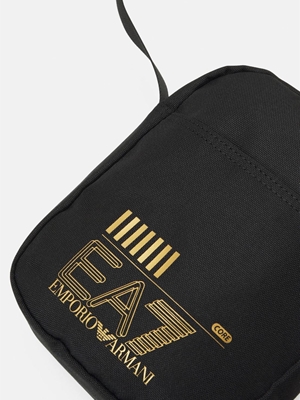 Bandolera EA7 Emporio Armani 245086 CC940 26121 black/gold logo - Imagen 2