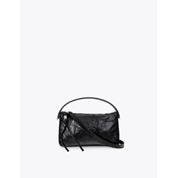 Bandolera Lola Casademunt Efecto Piel Arrugada Negro LF2604040 00N - Imagen 1