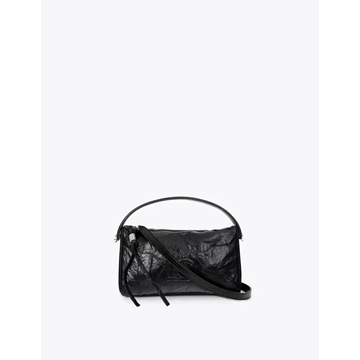 Bandolera Lola Casademunt Efecto Piel Arrugada Negro LF2604040 00N - Imagen 1