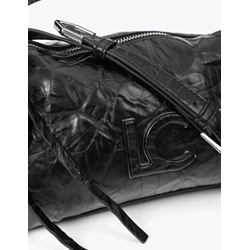 Bandolera Lola Casademunt Efecto Piel Arrugada Negro LF2604040 00N - Imagen 2