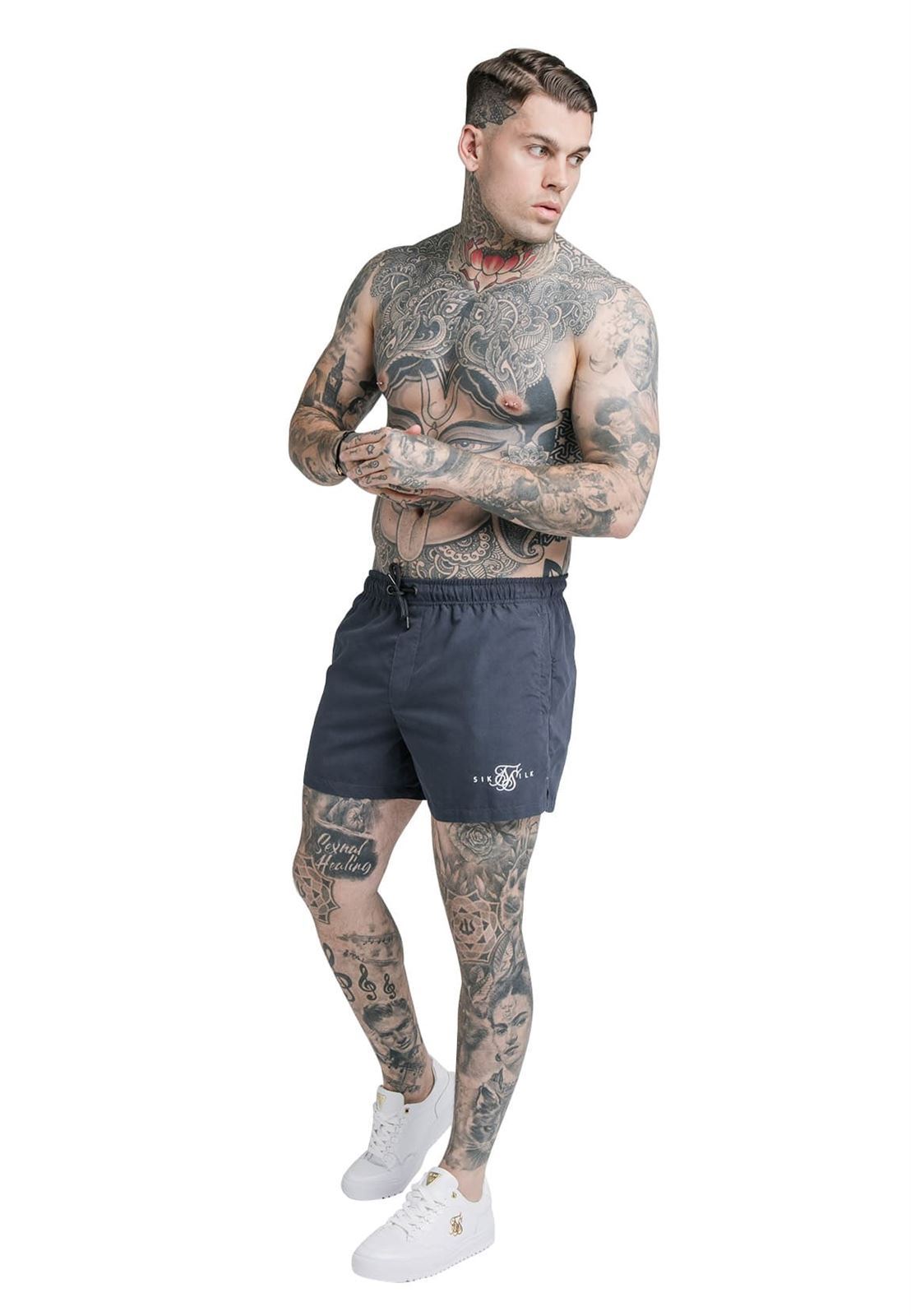 Bañador SIKSILK SS-17979 Navy standart swin short - Imagen 2