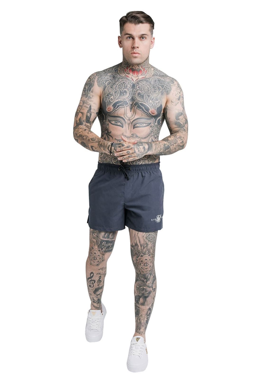 Bañador SIKSILK SS-17979 Navy standart swin short - Imagen 3