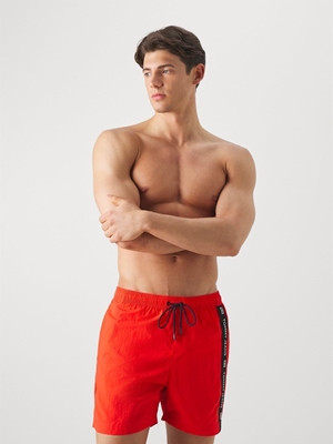 Bañador Tommy Jeans UM0UM03148 XM9 hot heat - Imagen 2