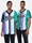 Beisbolera Karl Kani 6033462 kk varsity striped baseball shirt green/white/purple - Imagen 1