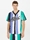 Beisbolera Karl Kani 6033462 kk varsity striped baseball shirt green/white/purple - Imagen 1