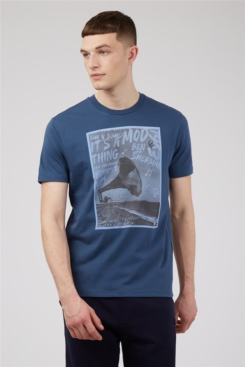 BEN SHERMAN BRIGHTON GRAMOPHONE TEE - Imagen 1