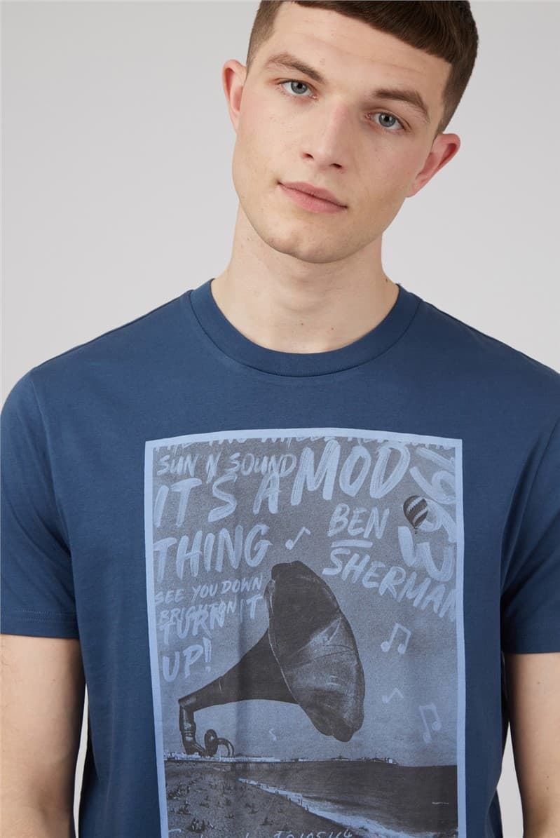 BEN SHERMAN BRIGHTON GRAMOPHONE TEE - Imagen 3