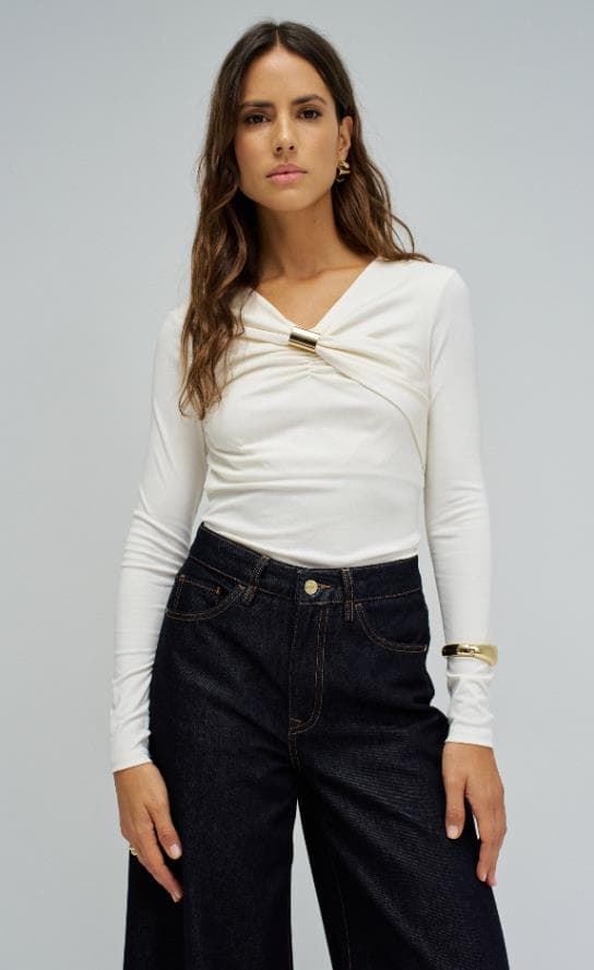 Blusa SALSA 21011057 001 White - Imagen 1