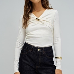 Blusa SALSA 21011057 001 White - Imagen 1