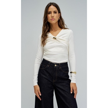 Blusa SALSA 21011057 001 White - Imagen 1