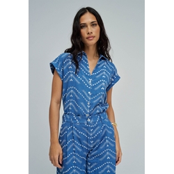 Blusa Salsa Jeans Blue 21010869 852 - Imagen 2