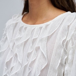 Blusa Salsa Jeans White 21010496 010 - Imagen 2