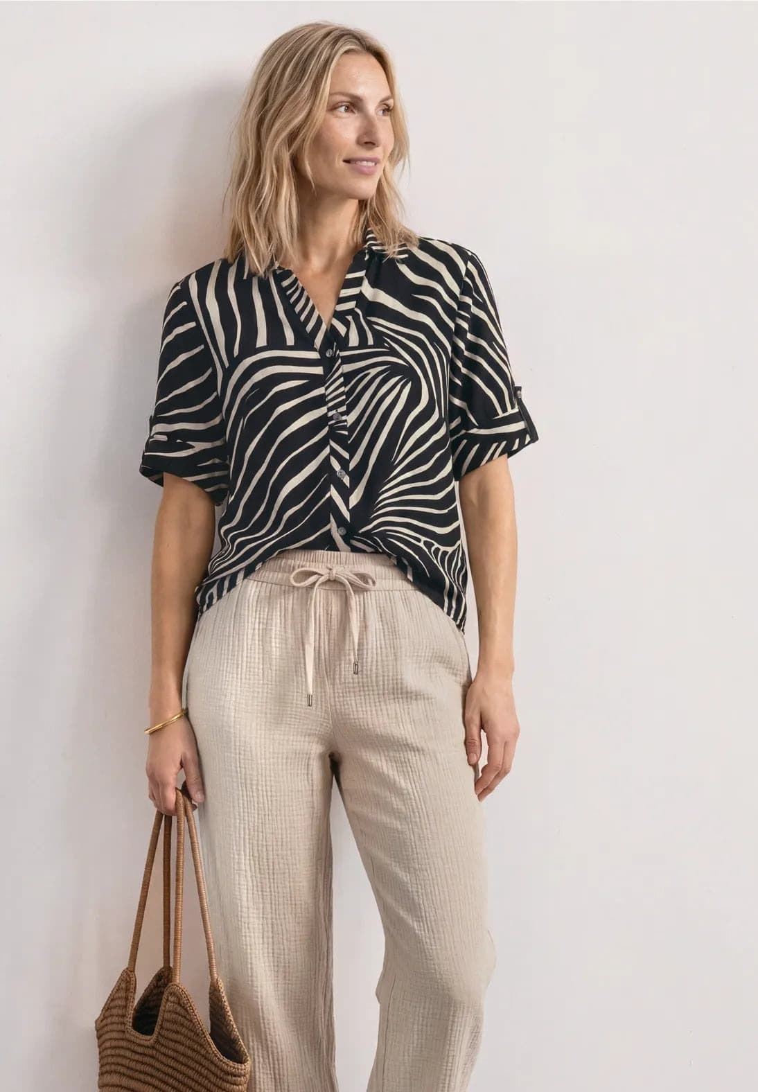 Blusa Shirtcollar Black Street One 346736 20001 - Imagen 1