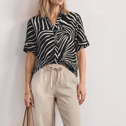 Blusa Shirtcollar Black Street One 346736 20001 - Imagen 1