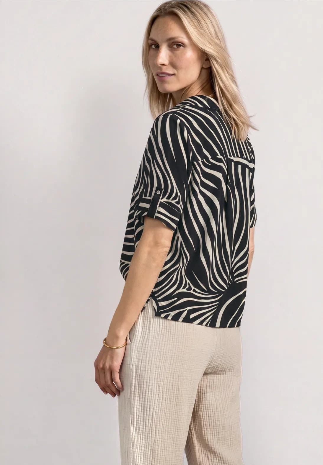 Blusa Shirtcollar Black Street One 346736 20001 - Imagen 2