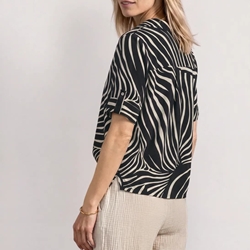 Blusa Shirtcollar Black Street One 346736 20001 - Imagen 2