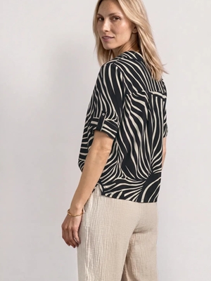 Blusa Shirtcollar Black Street One 346736 20001 - Imagen 2