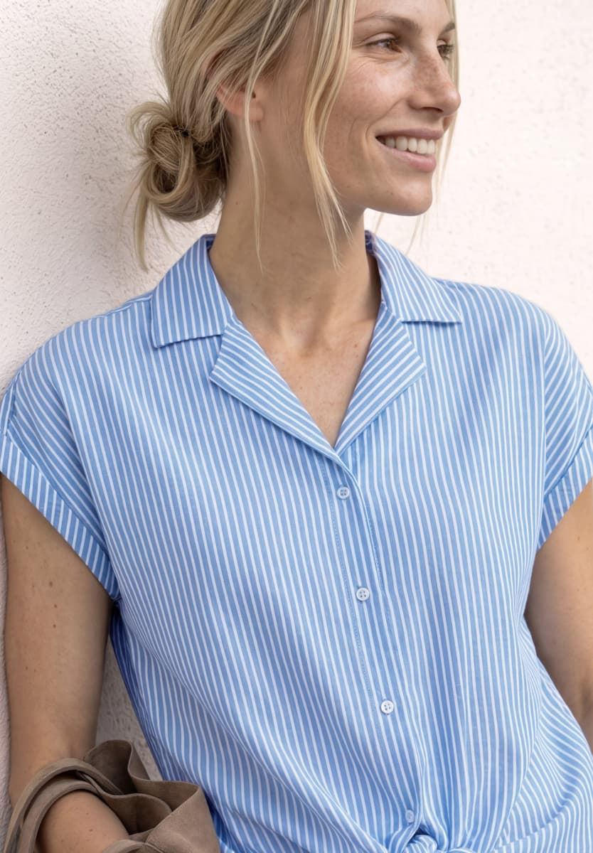 Blusa STREET ONE 346557 22289 ORIGINAL BLUE - Imagen 2