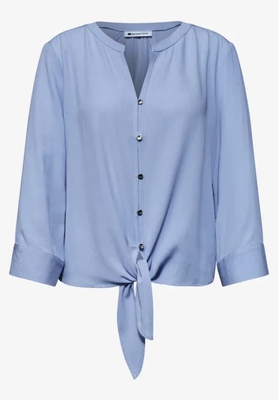 Blusa Street One Splitneck Blue 346641 17501 - Imagen 1