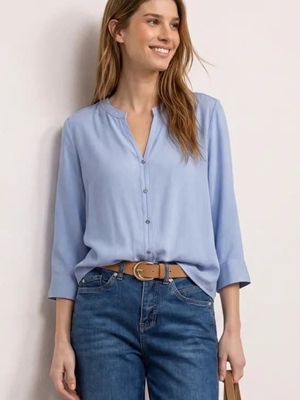 Blusa Street One Splitneck Blue 346641 17501 - Imagen 2