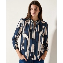 Blusa Street One Tunic blouse w tape 345891 36857 Tide Blue - Imagen 1