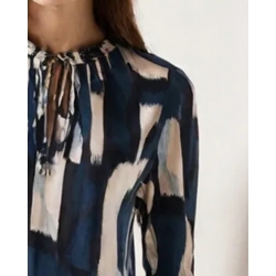 Blusa Street One Tunic blouse w tape 345891 36857 Tide Blue - Imagen 2