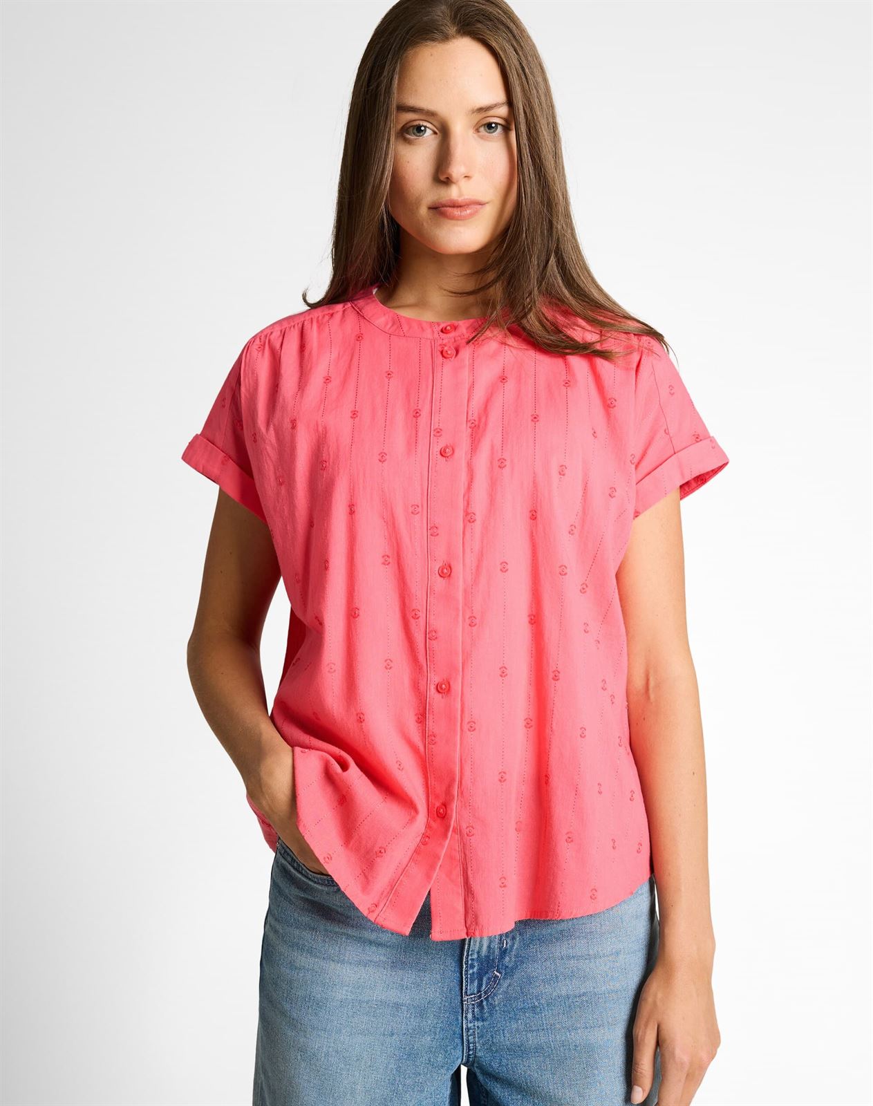 Blusa Tom Tailor One With Dobby 1049807 40029 - Imagen 1