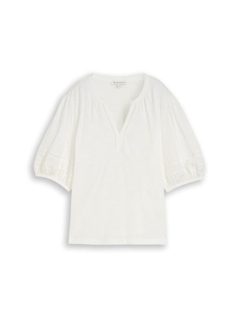 Blusa Tom Tailor Whisper White 1051206 10315 - Imagen 1