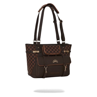 Bolsa Sprayground Brown Checkered Specialops Teddy Bear 910T5722NSZ - Imagen 1