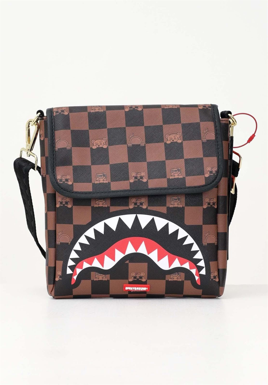 Bolsa Sprayground Peeking Character Check Messenger Sling 910B7505NSZ - Imagen 1