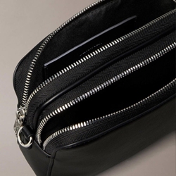 Bolso Calvin Klein LV04F1125G 3L2 WEBBING DOUBLE STRAP ck black//shiny nickel - Imagen 2