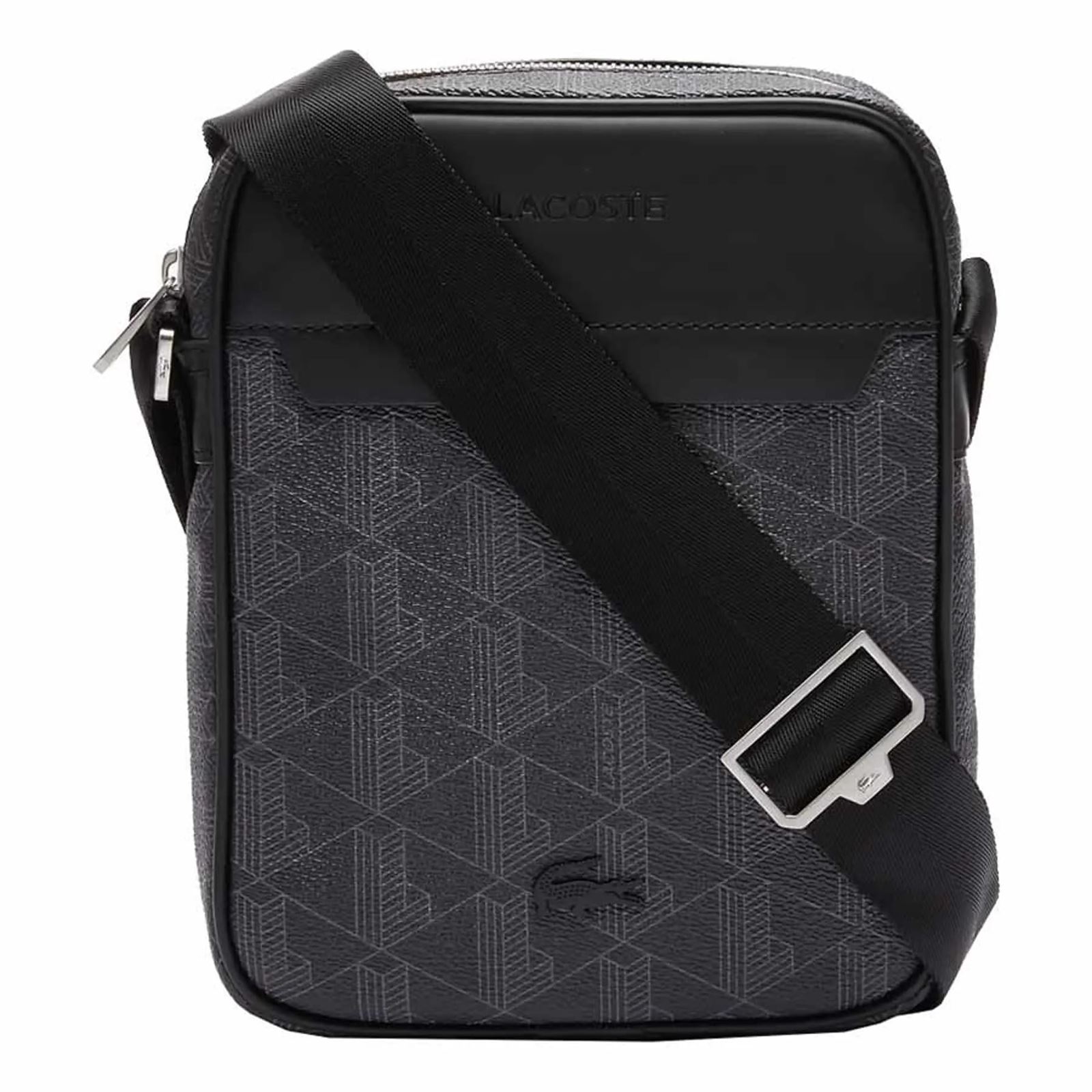 Bolso Lacoste NH3653LX Allover Monogram Noir - Imagen 1