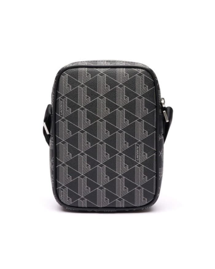 Bolso Lacoste Vertical Camera Bag Monogram Noir NH4410LX H45 - Imagen 2