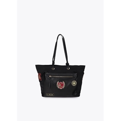 Bolso Nylon con parches Lola Casademunt Black LF2604077 - Imagen 1